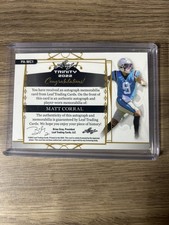 Matt Corral Leaf Trinity Auto 6/25 2022