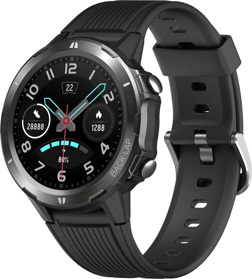 Denver Bluetooth Smartwatch SW-350 Fitness Aktivitäts Tracker GPS schwarz, Foto 1 von 4
