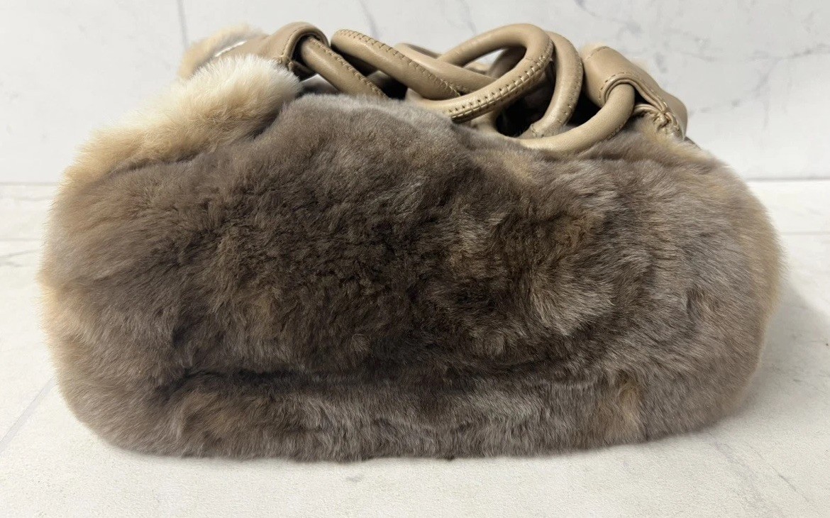 Chanel Ombre Orylag Rabbit Fur Bag Beige (PO1017393) | eBay