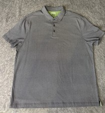 Jos A Bank Classic SS Polo Men's XL 100 Cotton Black Geometric Stretch NWOT