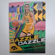 2023-24 Caitlin Clark Collection Mosaic Razzle Dazzle Green Prizm Insert #RD2