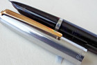 1950s Parker 21 Custom Gold filled Caps Black Parker 21 Fountain pen Pencil Box — photo 6