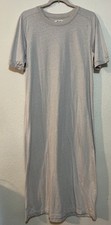 Madewell Midi Tee Dress Beige Size M Minimalist Casual Neutral Travel Retro