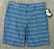 PGA Tour Golf Shorts Men's 34 Blue Casual Golfing Moisture Wicking - MSRP 68