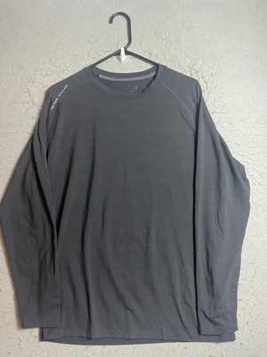 Peter Millar Performance Aurora Long Sleeve Base Layer Mens Medium Grey Stretch