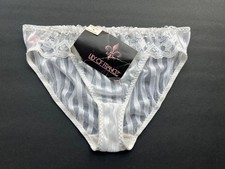 NWT Vintage 80s Lily of France Gloria Falla Bridal Lace Bikini Panties SZ Large
