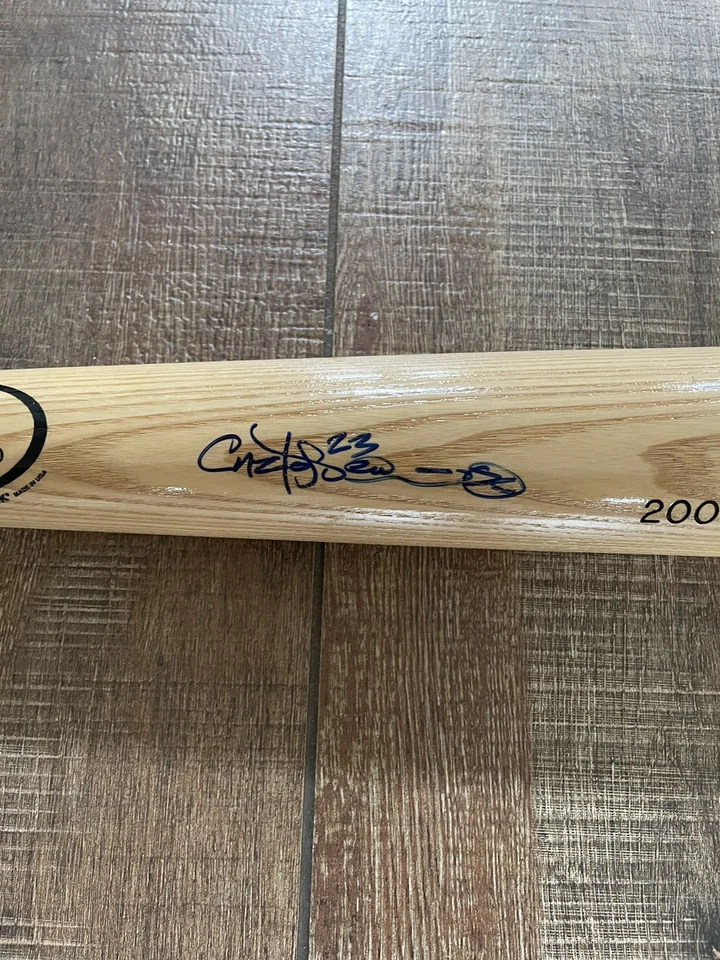 Carlos Peña Autografiado Rawlings Big Stick Bat Grabado 2009 All Star Grabado Foto 4 de 4