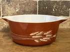 Vintage Pyrex 475 B Harvest Wheat Casserole Dish No Lid