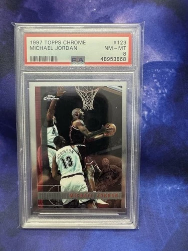 1997-98 Topps Chrome Michael Jordan #123 PSA 8