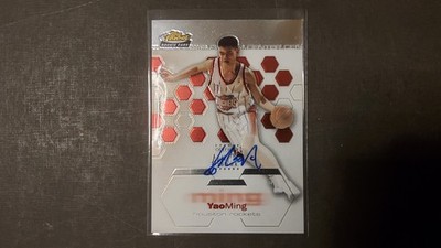 2002-03 Topps Finest Yao Ming RC On Card AU 061/999
