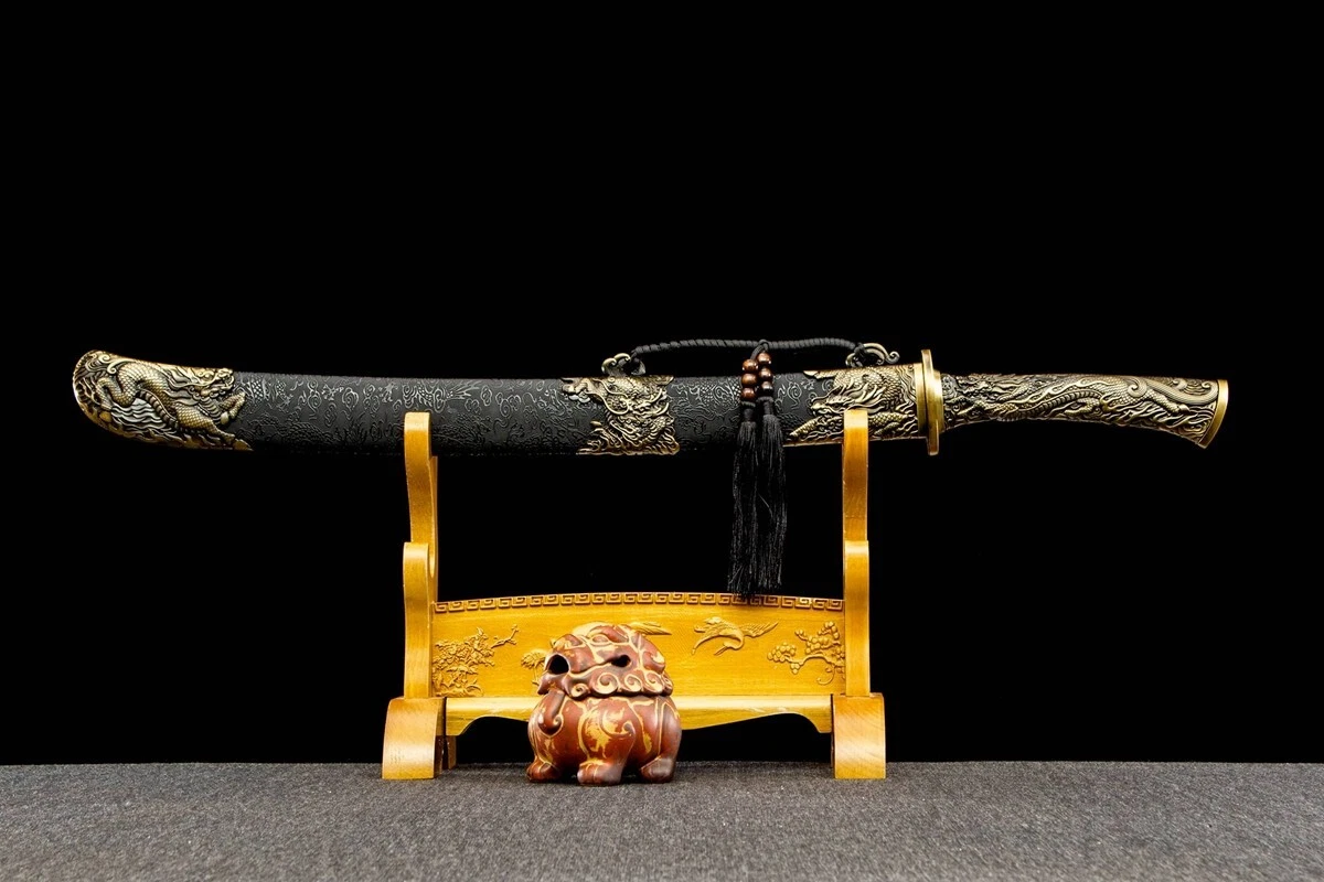 Chinese Broadsword Kung Fu Sword 1095 Carbon Steel Blade Sharp