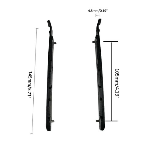 Hard Disk Bracket Desktop Computer Mount Hard Drive Rails Rack HDD Storage 2pcs - Afbeelding 8 van 8