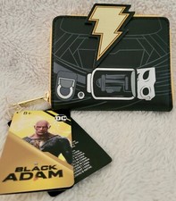 Loungefly DC Comics Black Adam Glow in the Dark Cosplay Zip Wallet