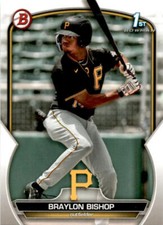 2023 bowman Braylon Bishop #BP-90 Pittsburgh Pirates