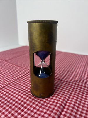 Antique Brass Marine 3 Minute 'Navigare necesse est' Sandglass 