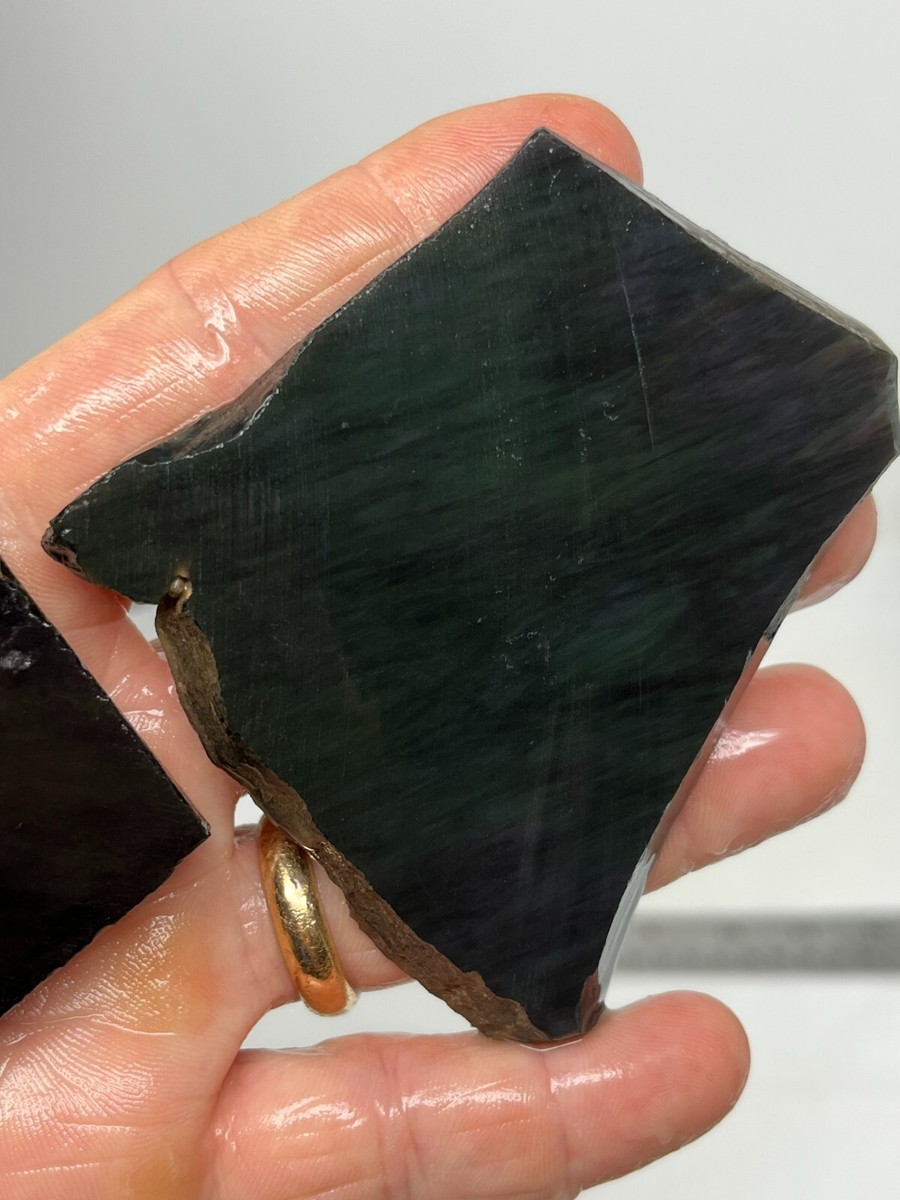 Velvet aka Peacock Obsidian Slabs Lapidary Cabbing Carving Chakra
