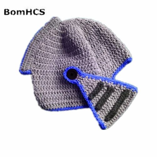 Cosplay Roman Knight Helmet Cap Barbarian Handmade Beard Hat Ski Outdoor Beanies - Picture 9 of 13