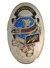 Vintage 1976 SCHLITZ on Draught Beer Bar Mirror Hanging Advertising Sign 20" NOS