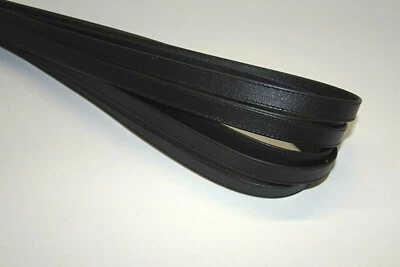 TEAM BEUST - LEATHERPROFESSIONALS Echt Leder Lederriemen genäht Taschenriemen Trageriemen 12 mm 1,2 cm schwarz