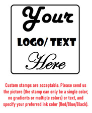 Square Business Custom pre-Inked Stamps
