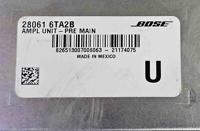 28061-6TA2B Nissan Pathfinder 2022-2023 Bose Radio Audio System