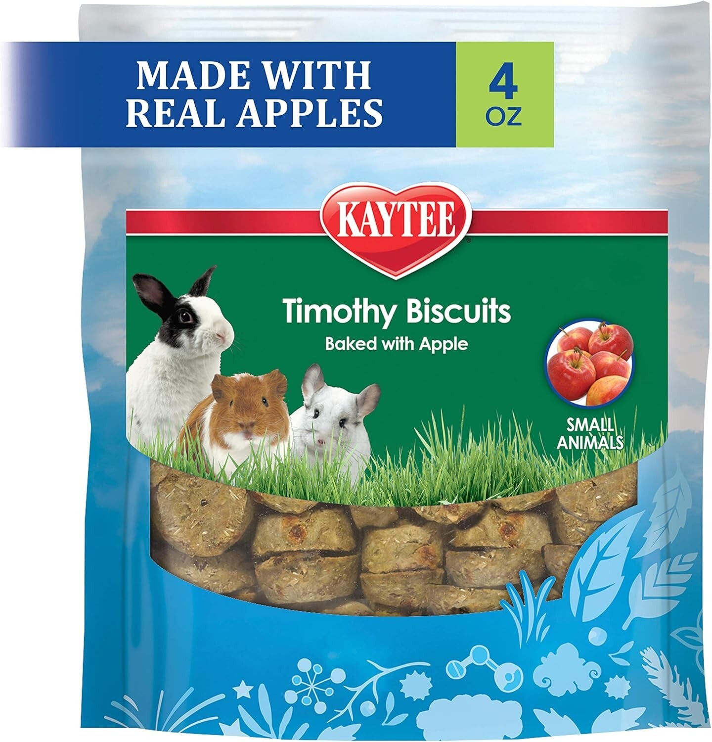 Kaytee Timothy Biscuits Apple Treat for Guinea Pigs & Rabbit