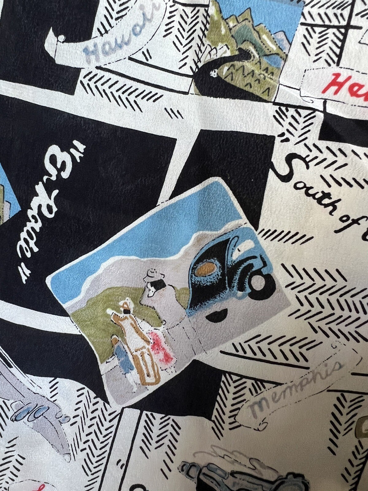 Essential Classics Silk Scarf Rectangular Citys H… - image 6