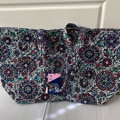 Vera Bradley Stained Glass Medallion Backpack - Black and Purple Vera bradley purple medallion - Gem main image 2