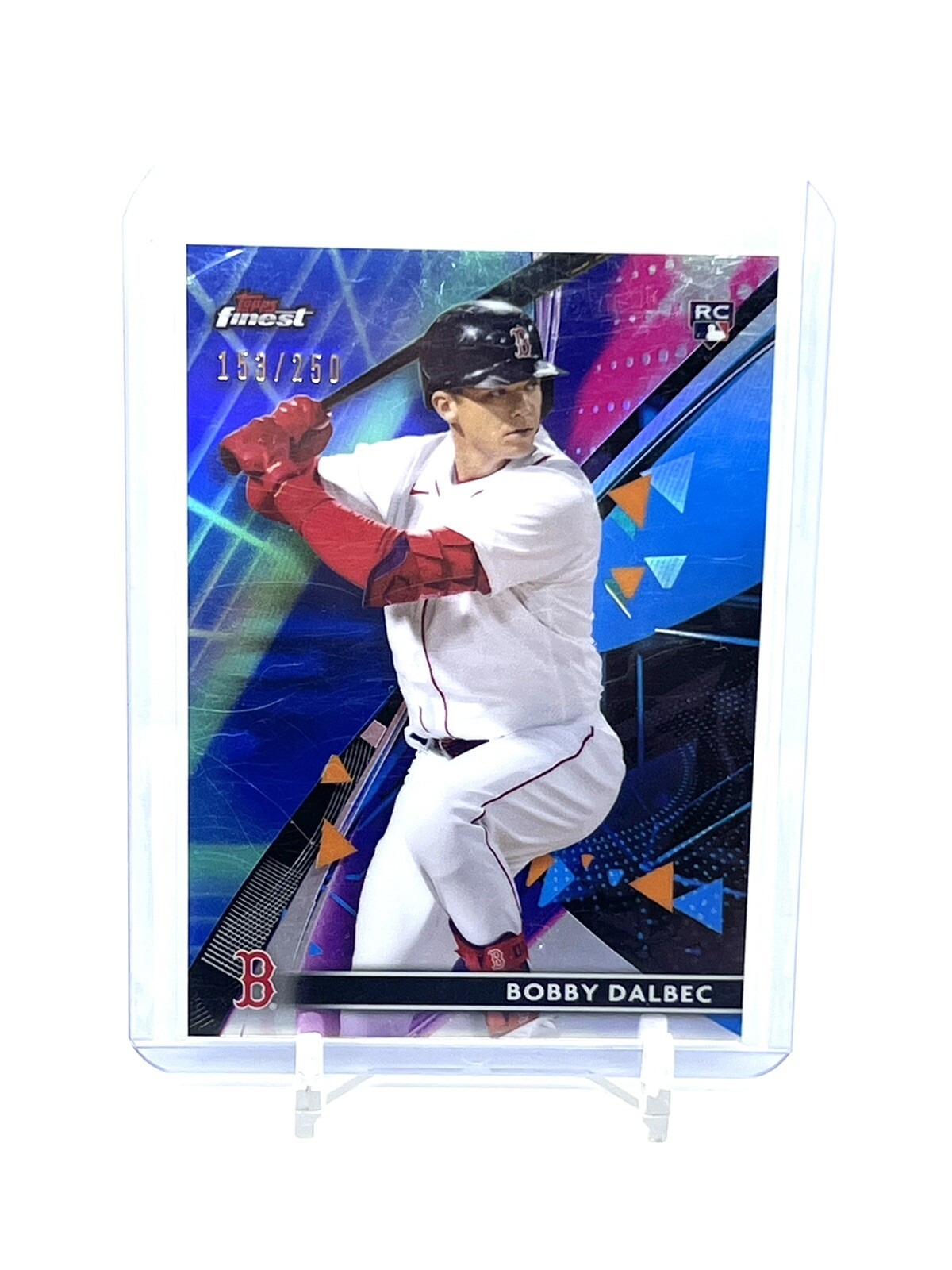 2021 Topps Finest Purple/Aqua Vapor Refractor /250 Bobby Dalbec #92 Rookie RC