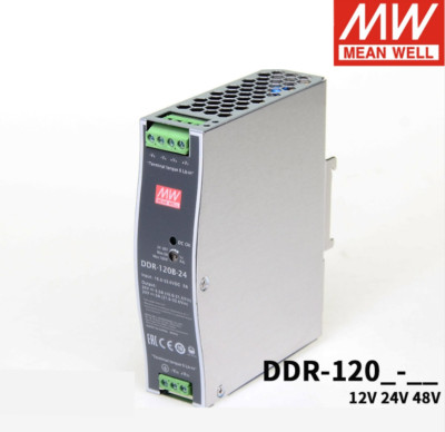 Mean Well Switching Power Supply DDR-120A/B/C/D 120W 12/24/48V DC to DC Rail Typ