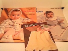 Set of 3 Baby Layettes Outfits to Knit or Crochet