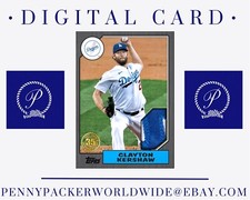 •Digital• Topps Bunt 22 Clayton Kershaw 1987 Topps Baseball Series 1 Black Relic