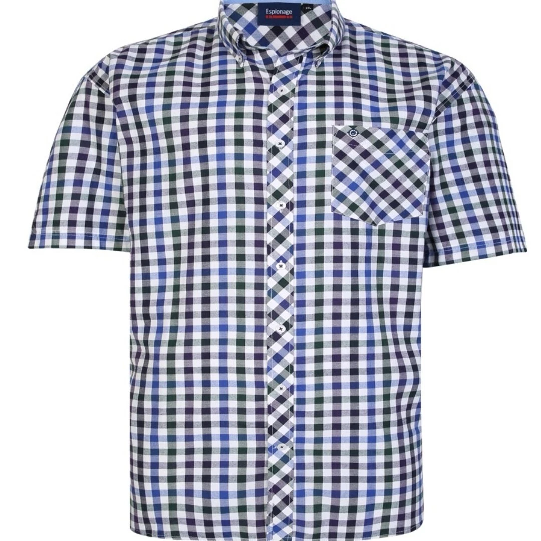 ESPIONAGE SHORT SLEEVE SH 376 GINGHAM CHECK SHIRT 2XL3XL4XL5XL6XL7XL8XL
Opens in a new window or tab