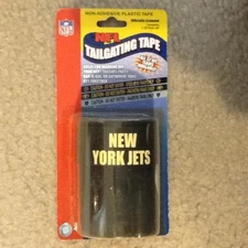 NFL NEW YORK JETS 50 FOOT TAILGATING TAPE NON-ADHESIVE PLASTIC TAPE
