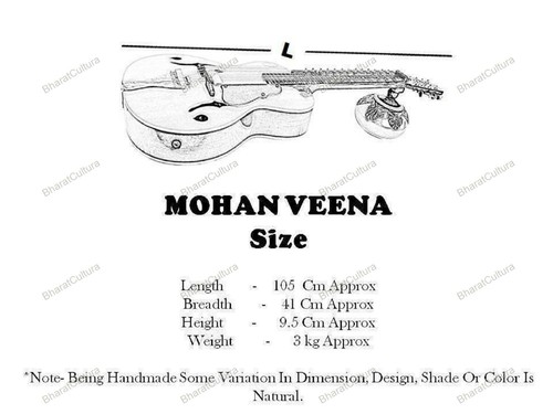 NUEVA GUITARRA DESLIZANTE RESONANTE INDIA CHATURANGUI MOHAN VEENA en CEDRO Y PALO DE ROSA - Imagen 3 de 21