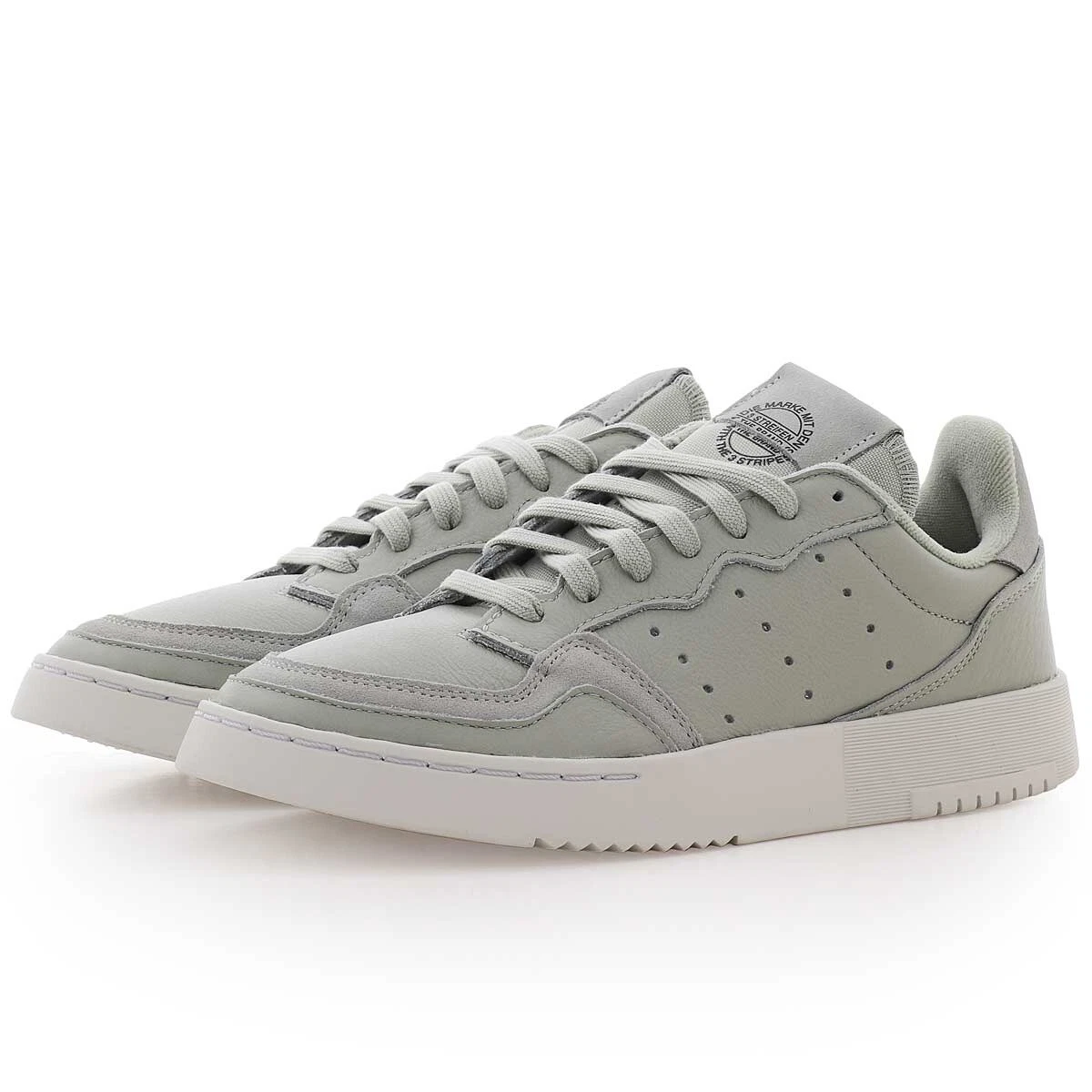 Adidas originals supercourt silver clearance trainers