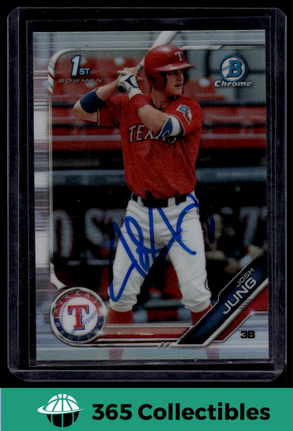 2019 Bowman Chrome Josh Jung Autograph #BDC-7 RC AUTO  SP Texas Rangers RC
