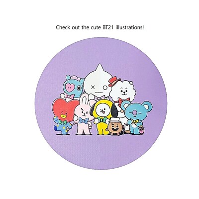BTS × Line Friends Character Purple Triple-Folding Umbrella BT21