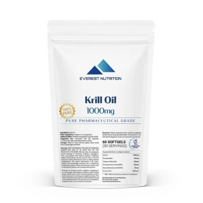 Antarktisches Krillöl 1000 mg Kapseln – Omega-3, Anti-Aging & Immunsystem - Bild 1 von 4