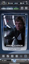 Topps Star Wars Digital Card Trader Standard Fan's Choice 6 Luke & Vader Award