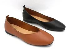 New Women’s Slip-On Square Toe Flats