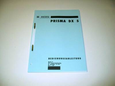 BAC101.2 N - Wersi DX5 Prisma Bedienungsanleitung Band2