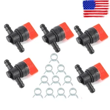 5 pc 1/4" Inline Fuel Shut Off Valve For Snapper 2-4507 3-4212 7034212 7034212YP