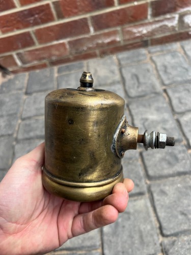 VERY RARE OLD BRASS WALDAS PBF LAMP LIVERPOOL DISTRICT AUTO SERVICES LTD CAR ETC - Picture 9 of 14