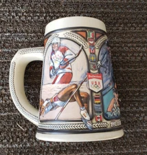 Anheuser Busch Budweiser Stein  1992 U.S. OLYMPIC TEAM  by CERAMARTE EXCELL  lw