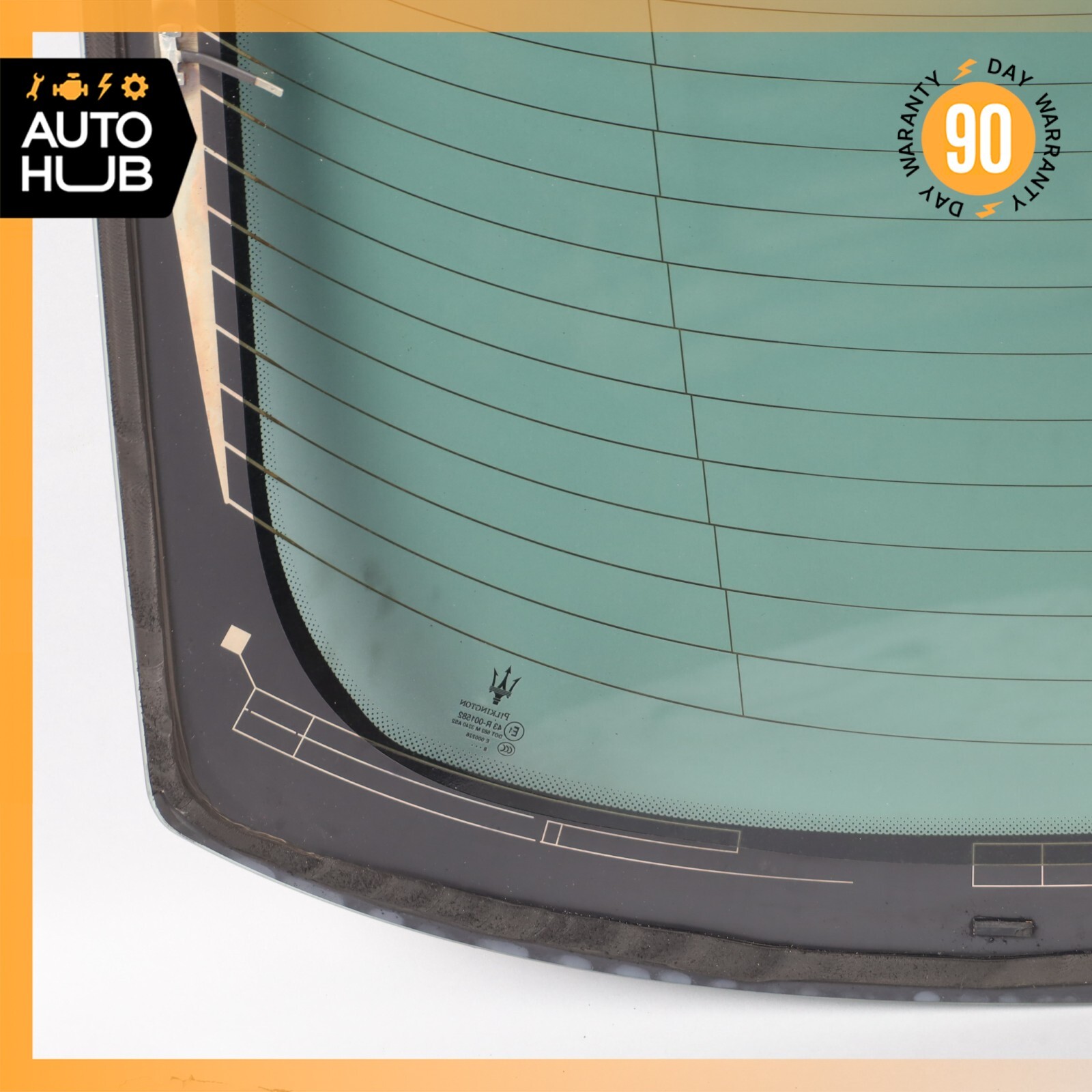 08-18 Maserati GranTurismo M145 Rear Windshield Wind Shield Back Glass OEM