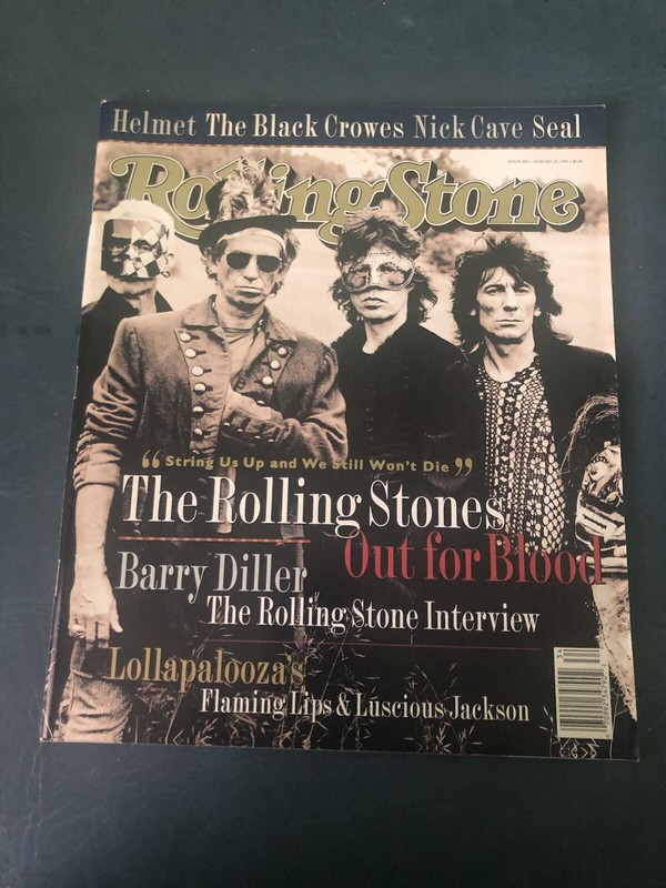 Rolling Stone Magazine Aug 1994 The Rolling Stones