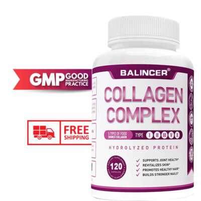 Collagen Complex I, II, III, V, X - Anti-aging Skin, Nail and Joint Recovery