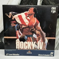 Rocky IV Laser Videodisc 1986 Sylvester Stallone RARE Pre-owned