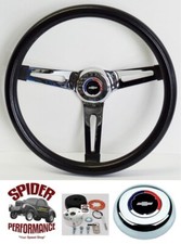 1955-1956 Chevrolet Steering Wheel Classic Bowtie 13 12 Muscle Car Chrome 1955-1956 Chevrolet Steering Wheel Classic Bowtie 13 12 Muscle Car Chrome